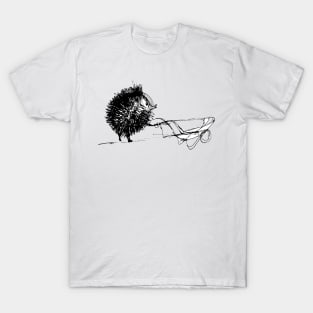 Black ink halloween hedgehog T-Shirt